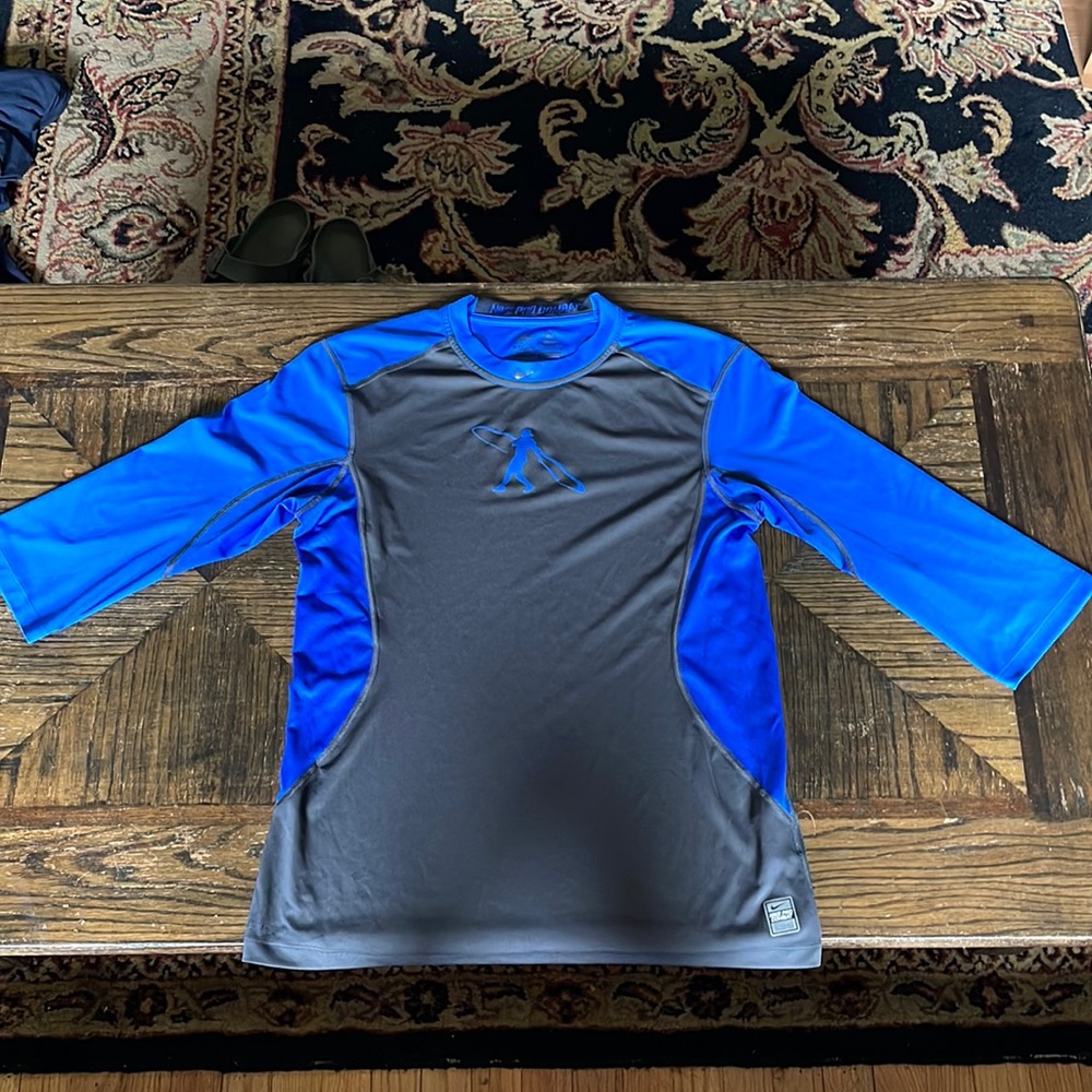 Men’s Nike Pro Combat Fitted Dri-Fit 3/4 Sleeve Shirt